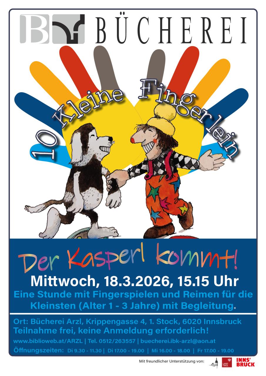 Plakat 10 Kleine Fingerlein - Der Kasperl kommt