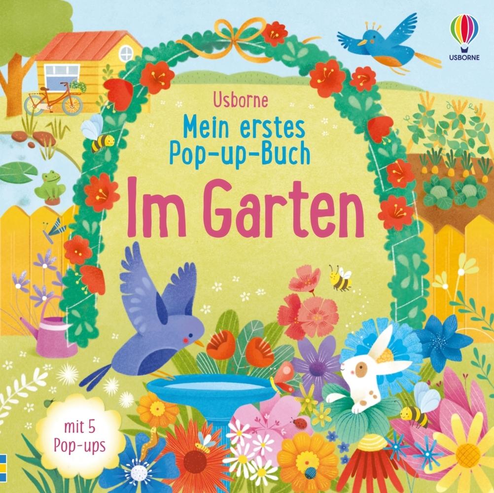 Buchcover Pop-up-Buch: Im Garten