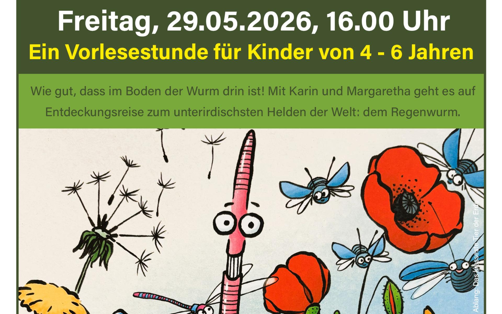 Plakat A3 Vorlesefrühling Mai 2026