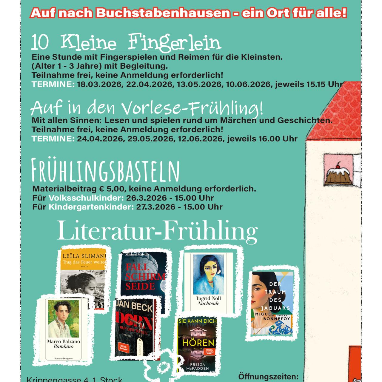 Programm März, April, Mai und Juni