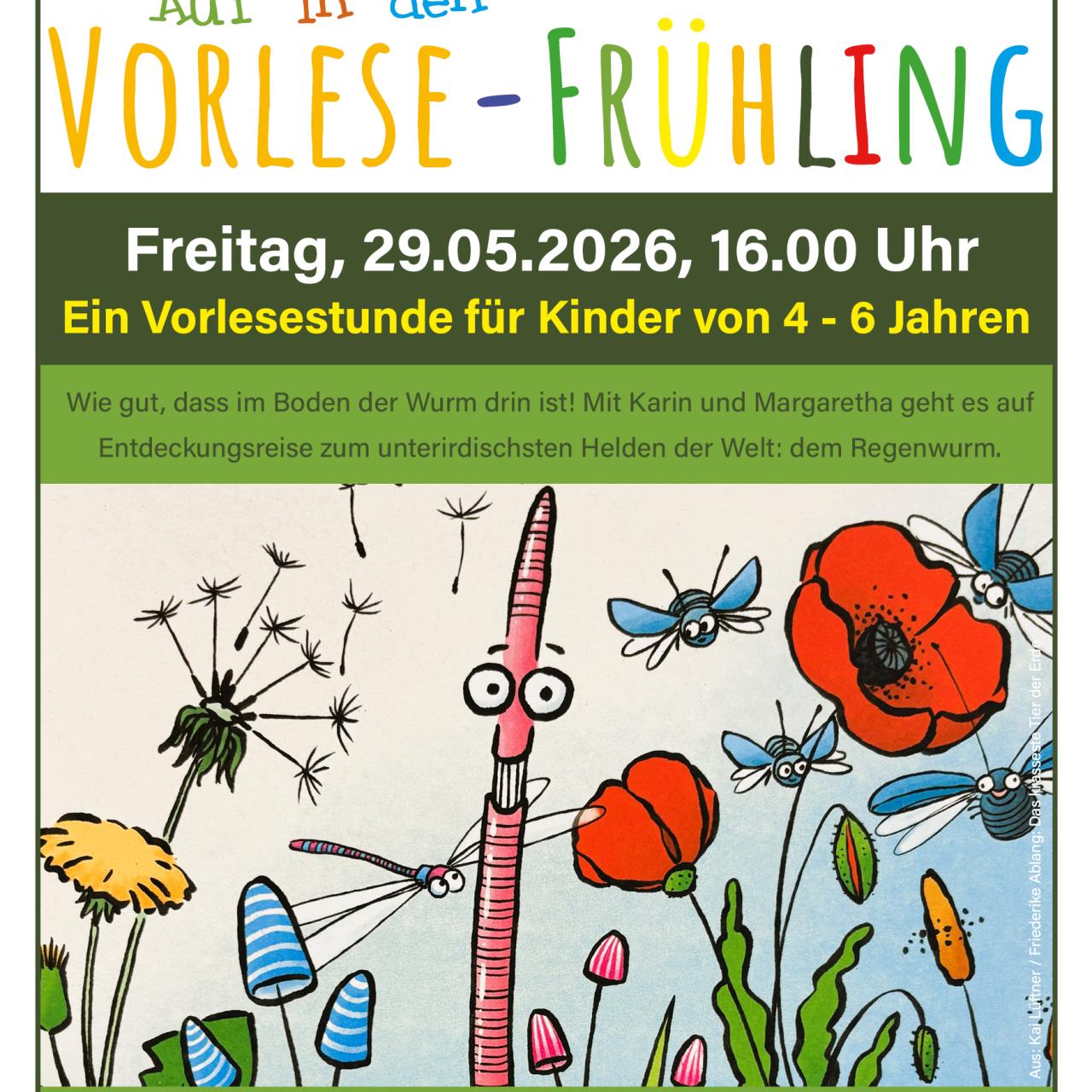 Plakat A3 Vorlesefrühling Mai 2026