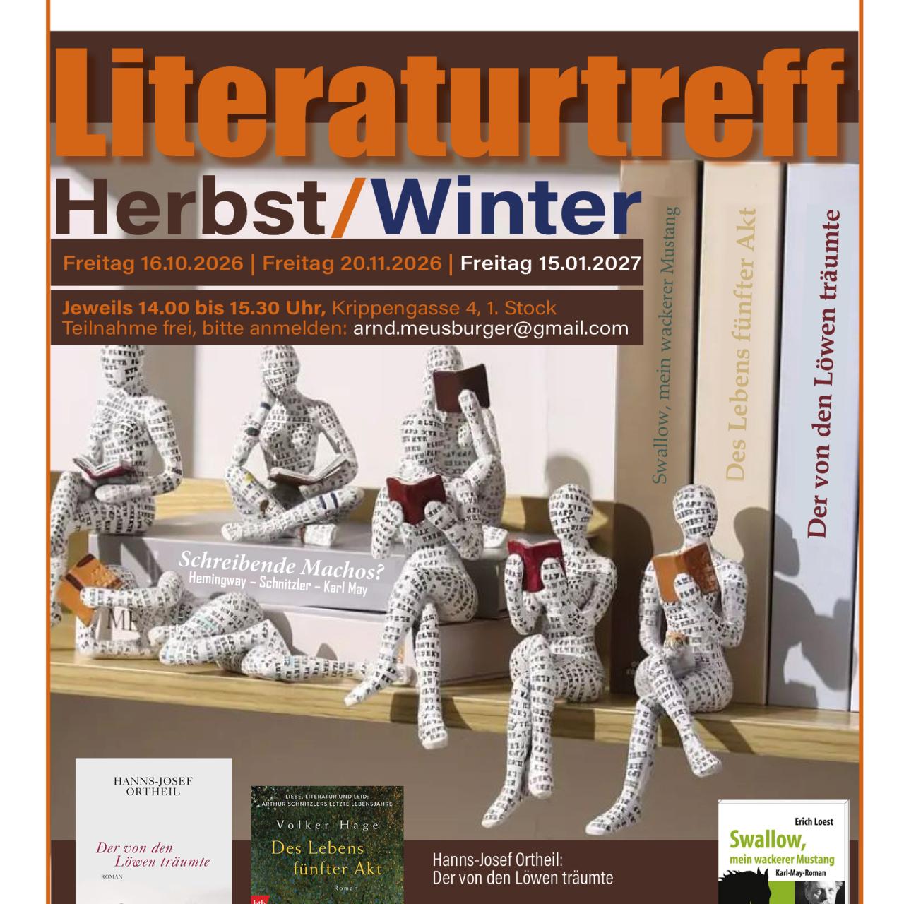 Plakat Literaturtreff Herbst / Winter 